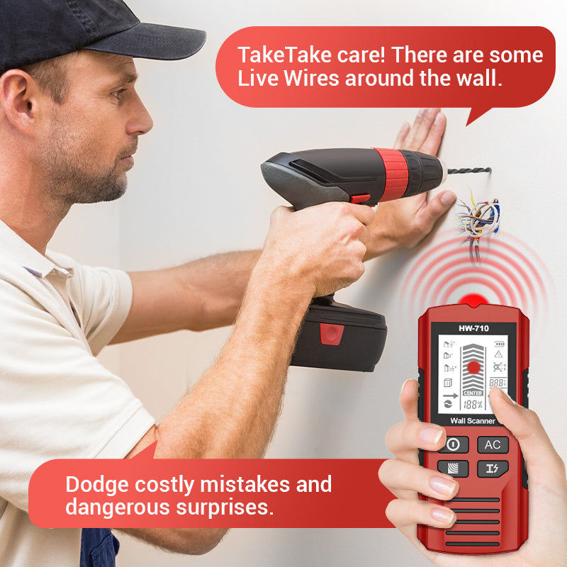 🔍 50% OFF NOW! ⚡ Multifunctional Handheld Metal & Wall Detector – Finds Studs, Pipes & Wires, Easy-to-Read LCD 🔧