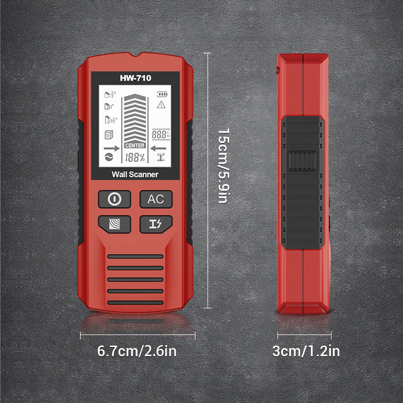 🔍 50% OFF NOW! ⚡ Multifunctional Handheld Metal & Wall Detector – Finds Studs, Pipes & Wires, Easy-to-Read LCD 🔧