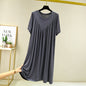Super Soft Comfortable Short Sleeve Loose Pajama Dress