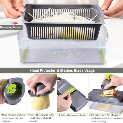 🎁Multi-Knife™ | Multi-function vegetable cutter | 16-piece set🥗