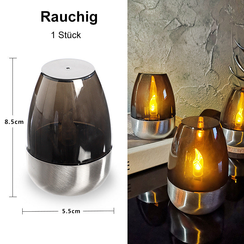 🕯️ BUY 2 GET 1 FREE! ☀️ 6-Pack Solar LED Table Lamps – Flameless & Waterproof, Auto On/Off with Dusk Sensor for Garden & Party 🏕️