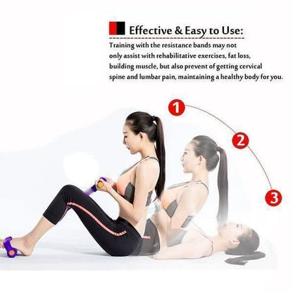 ✨2025 Hot Sale-Buy 2 Get 1 Free!!!🔥32 Fitness Resistance Bands-4 Tube Pedal Ankle Puller