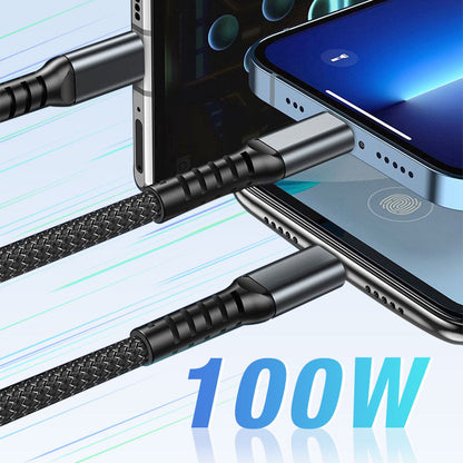 🔥2026 Hot Sale🔥Transparent Luminous 3-in-1 Super Fast Charging Cable
