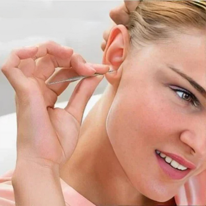 📢Portable 6-piece stainless steel ear piercing kit - Spiral ear tool✨