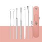 📢Portable 6-piece stainless steel ear piercing kit - Spiral ear tool✨