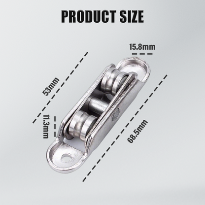 80/88 Zinc Alloy Pulley for PVC Windows & Doors