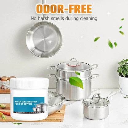 🔥 Paste remover for burnt cookware – deep cleaning for pots/pans without scratches, removes grease and charring in 5 minutes 🧽✨