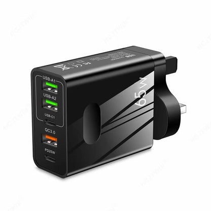 65W Multiple-Ports Fast Charger