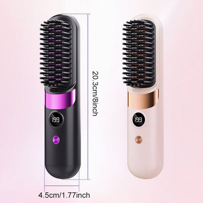 ⏳Time-Limited Special⏰3-in-1 Portable Cordless Hair Straightener Comb