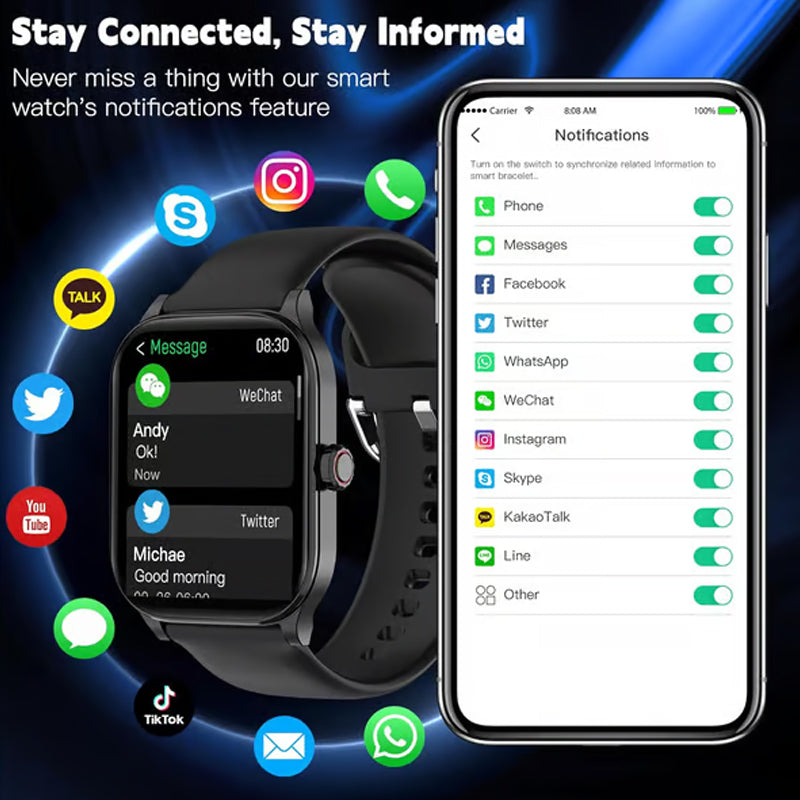 ⌚⏰Multi-function Bluetooth Smart Sports Watch