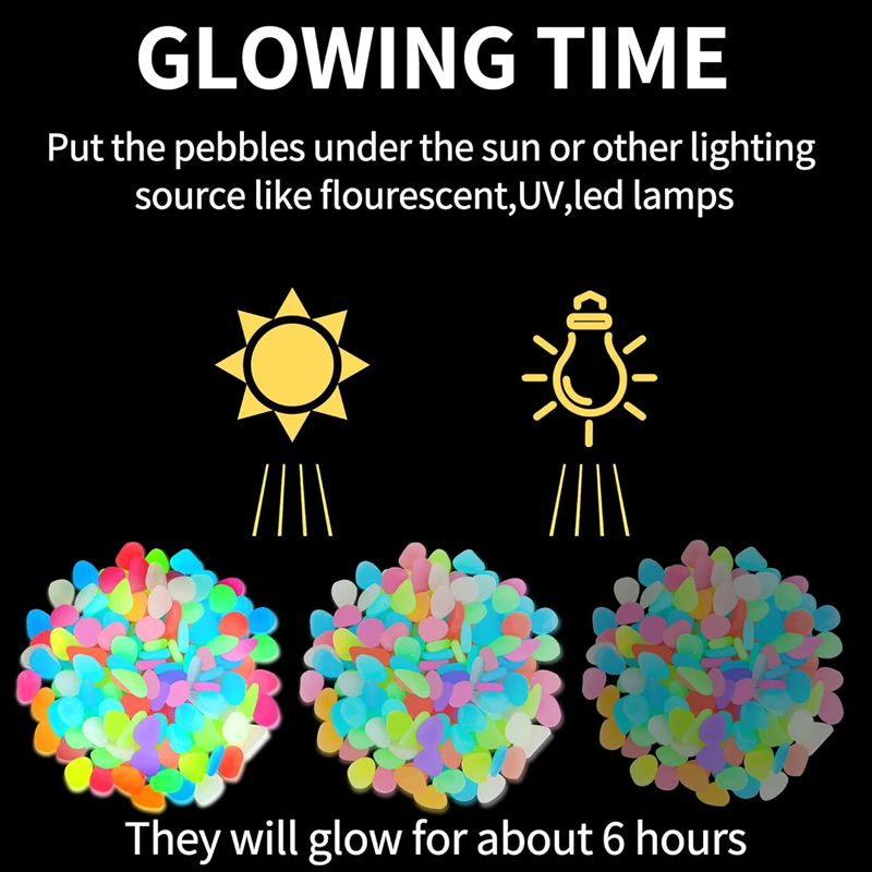 🔥Buy 1000 Get 1000 Free🔥Luminous Stones for Garden & Home Decoration