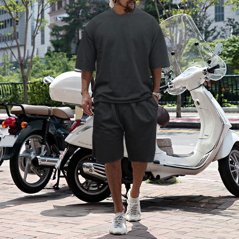 🏃‍♂️ 50% OFF NOW! 🎽 Casual Solid Sleeveless Sports Set – Moisture-Wicking & Loose Fit ☀️🩳