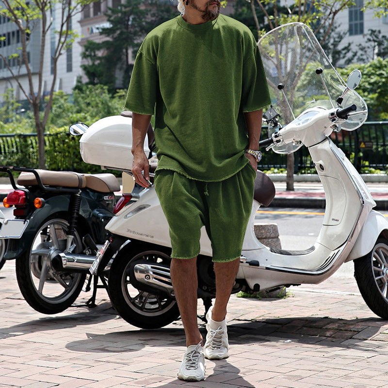 🏃‍♂️ 50% OFF NOW! 🎽 Casual Solid Sleeveless Sports Set – Moisture-Wicking & Loose Fit ☀️🩳