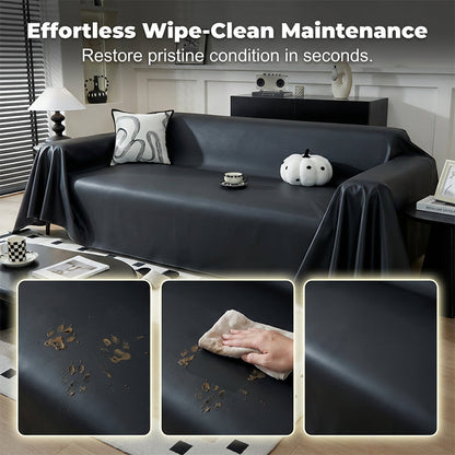Faux Leather Non-Slip Sofa Cover