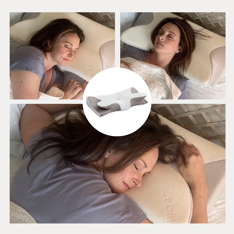 Practical Gifts - Cowhorn-shaped Breathable Memory Sponges Neck Care Pillow