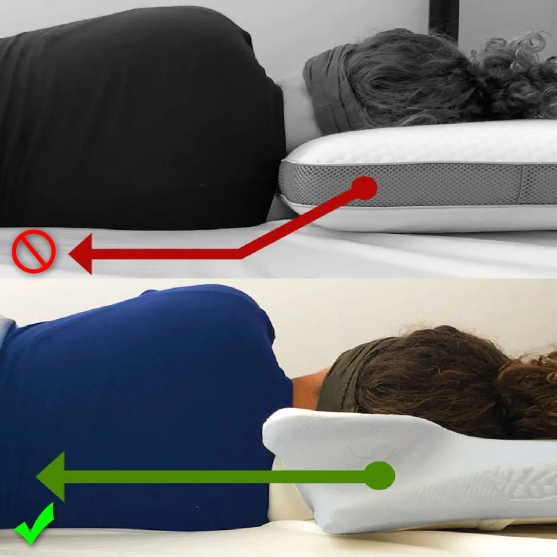 Practical Gifts - Cowhorn-shaped Breathable Memory Sponges Neck Care Pillow