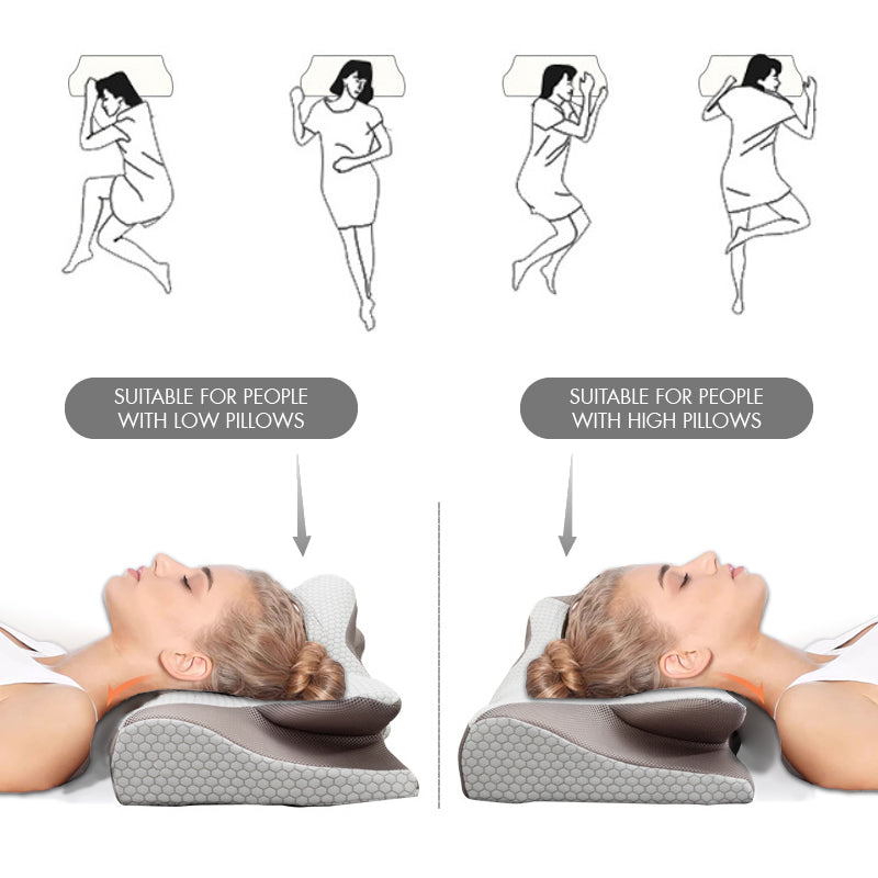 Practical Gifts - Cowhorn-shaped Breathable Memory Sponges Neck Care Pillow