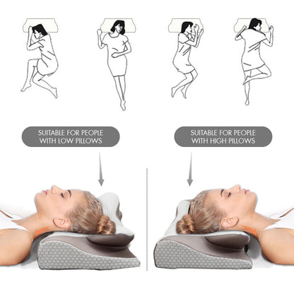 Practical Gifts - Cowhorn-shaped Breathable Memory Sponges Neck Care Pillow