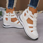 Women's Fashion Breathable Wedge Sandals with Side Zipper Closure