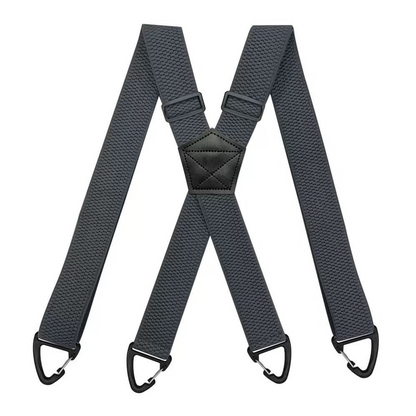 📢📢High elasticity Men's X-Back Suspenders with Hook Clips