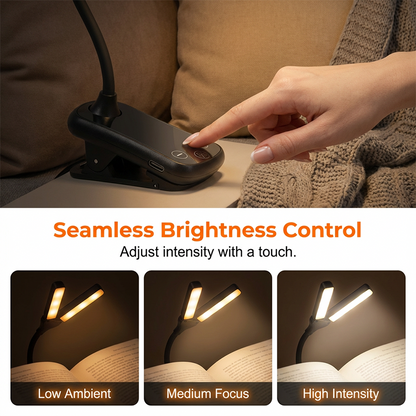 3-Color LED Clip Reading Light