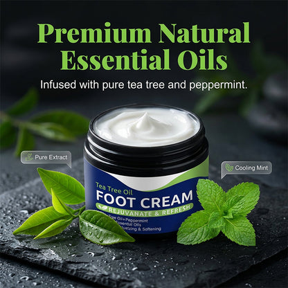 Tea Tree Oil Foot Cream for Dry Cracked Feet