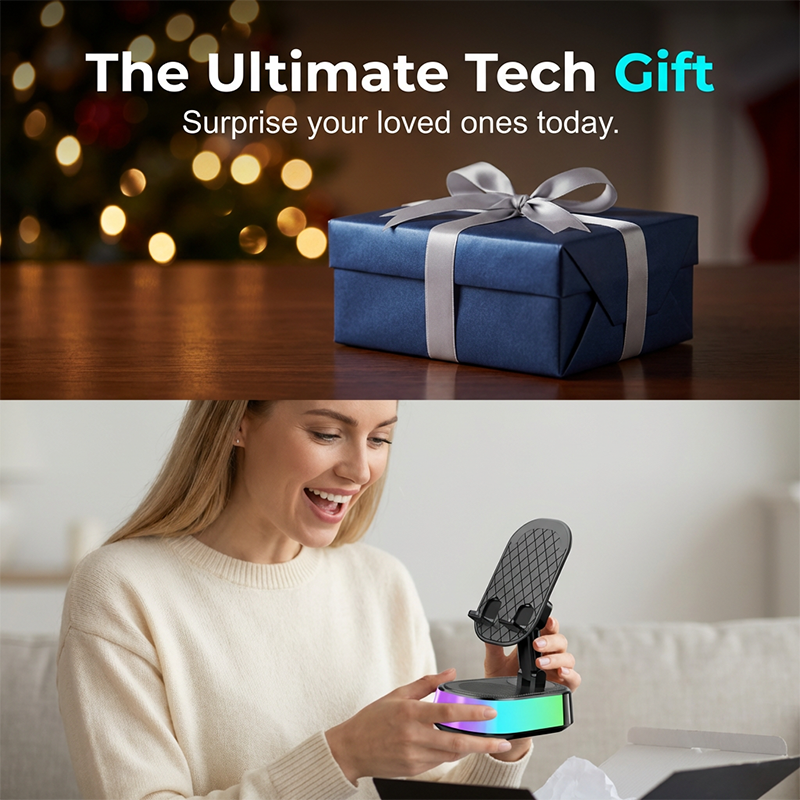 Induction Speaker with Phone Stand